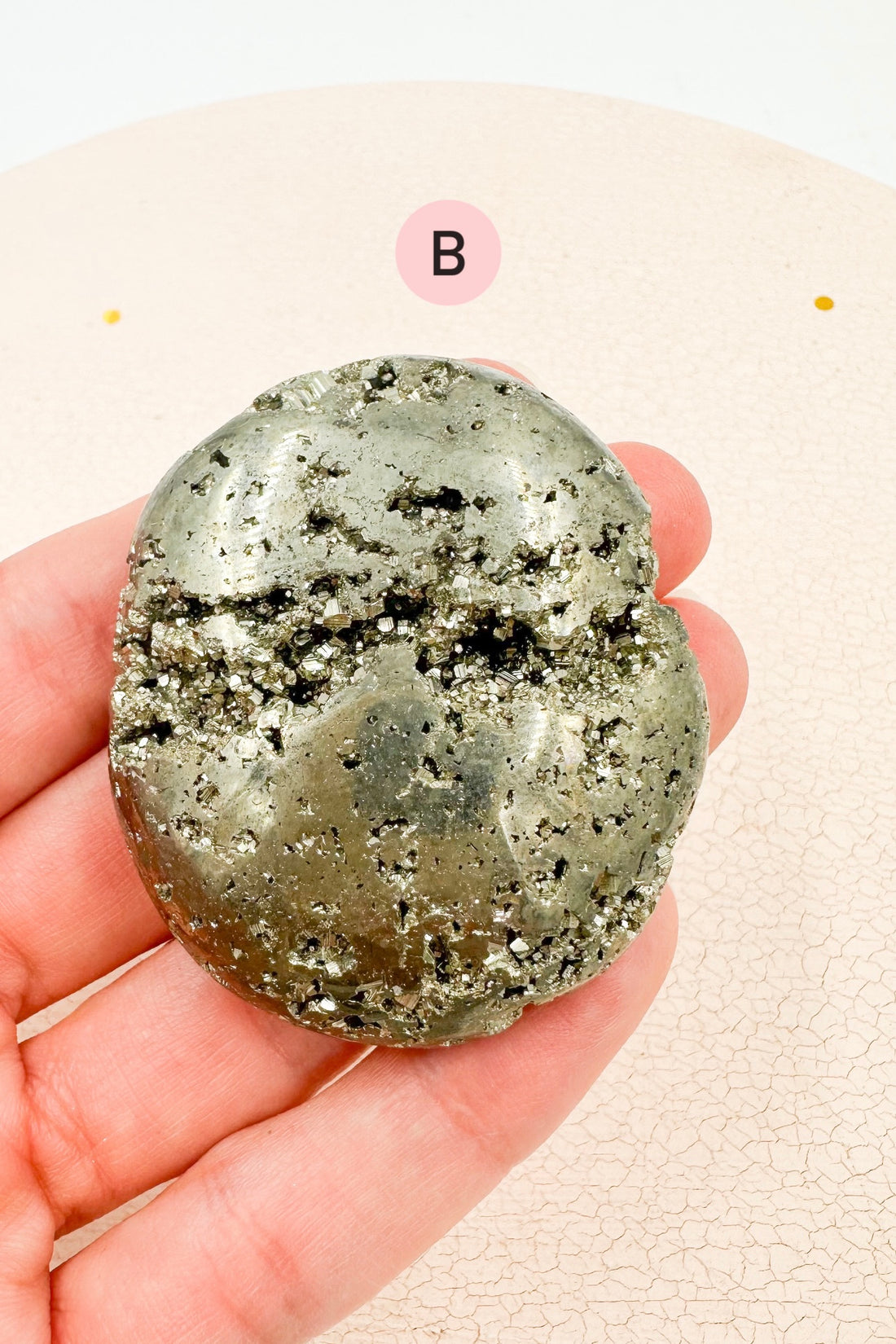 Pyrite Palmstone | Positivity - Prosperity 