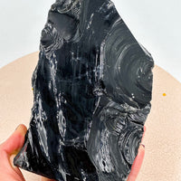 Obsidiana negra con base | Autorrealización - Protección