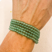 Pulsera Cuarzo verde | 4mm | Abundancia - Bienestar