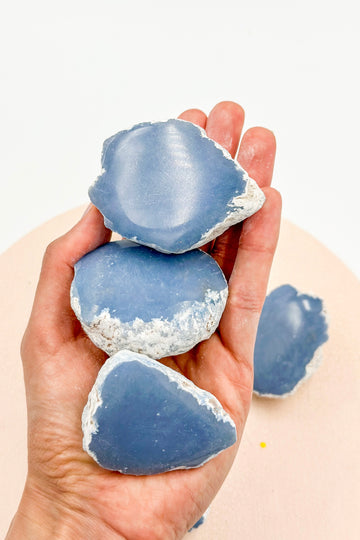 Semi-polished Angelite | Spirituality and stress