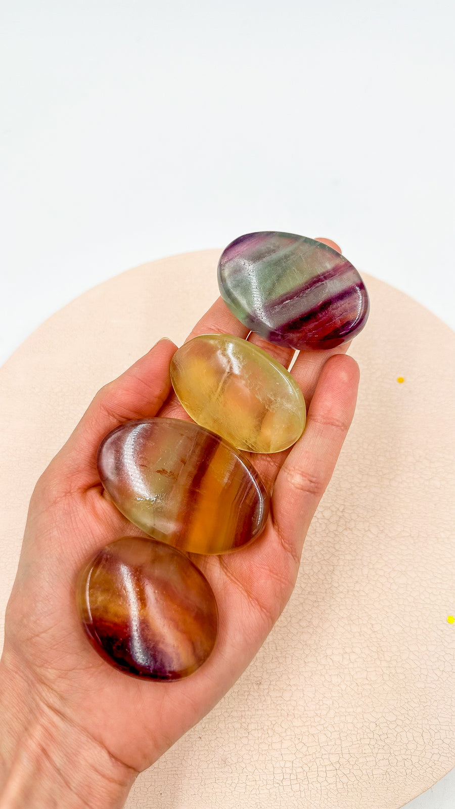 Fluorita Palmstones | Cambios - Espiritualidad