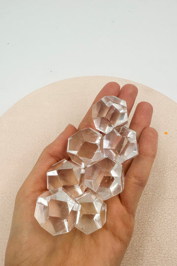 Pentadodecaedro Cristal de roca Extra | Meditación - Positividad