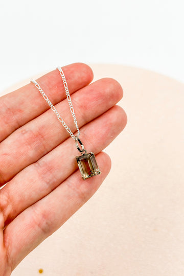 Faceted Smoky Quartz Pendant | Meditation - Strength