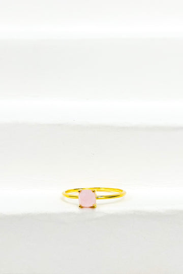 Anillo Cuarzo Rosa | Amor - Sensibilidad