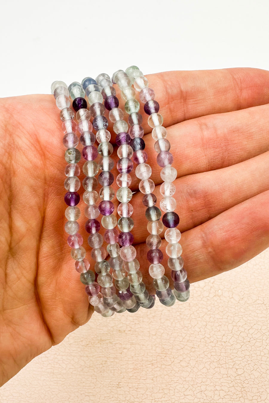 Pulsera Fluorita | 4mm | Cambios - Espiritualidad