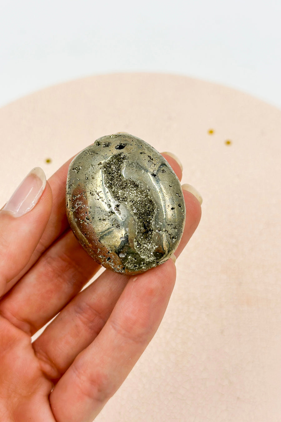 Pyrite Palmstone | Positivity - Prosperity 