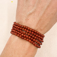 Pulsera Jaspe rojo | 4mm | Vitalidad - Seguridad