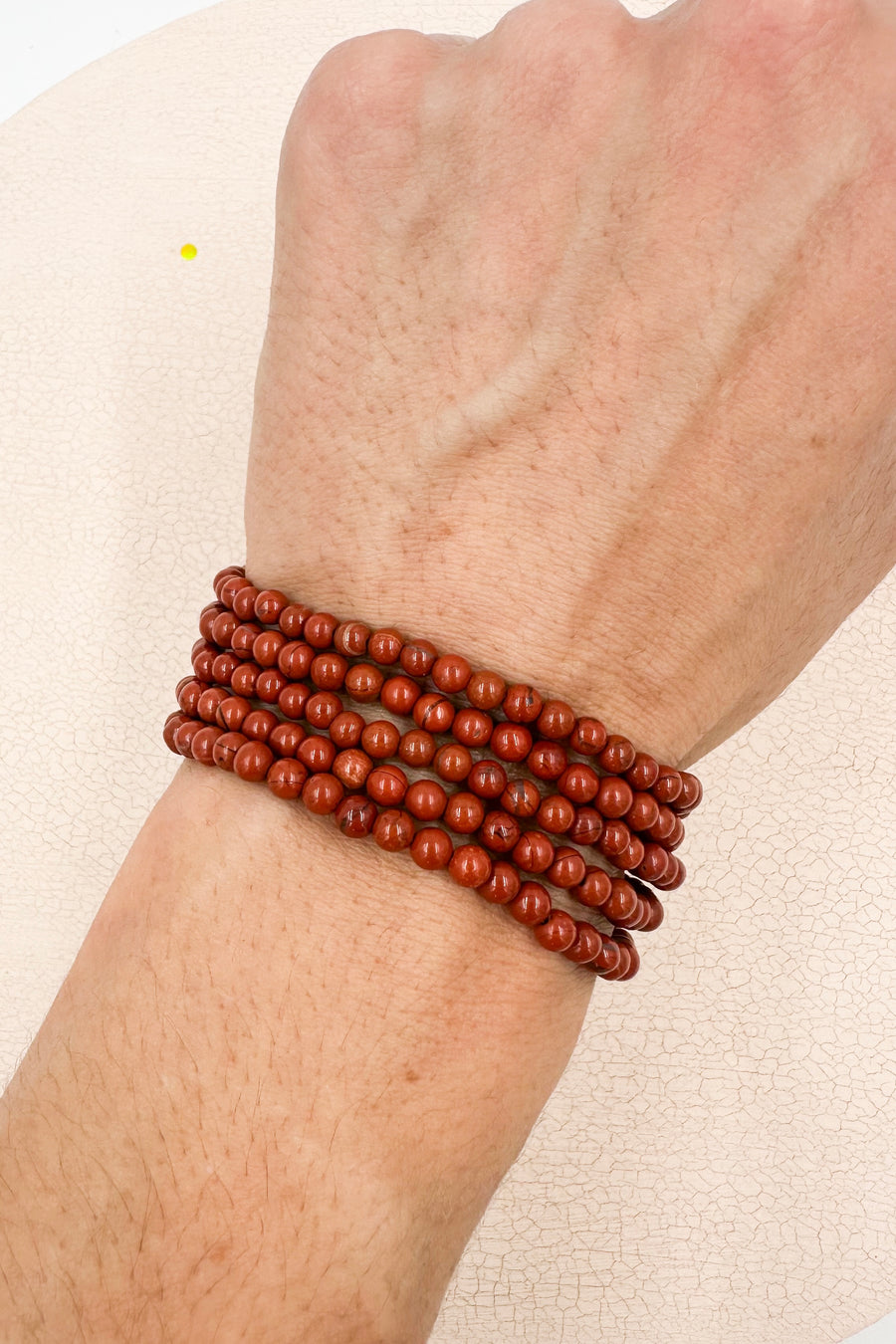 Pulsera Jaspe rojo | 4mm | Vitalidad - Seguridad