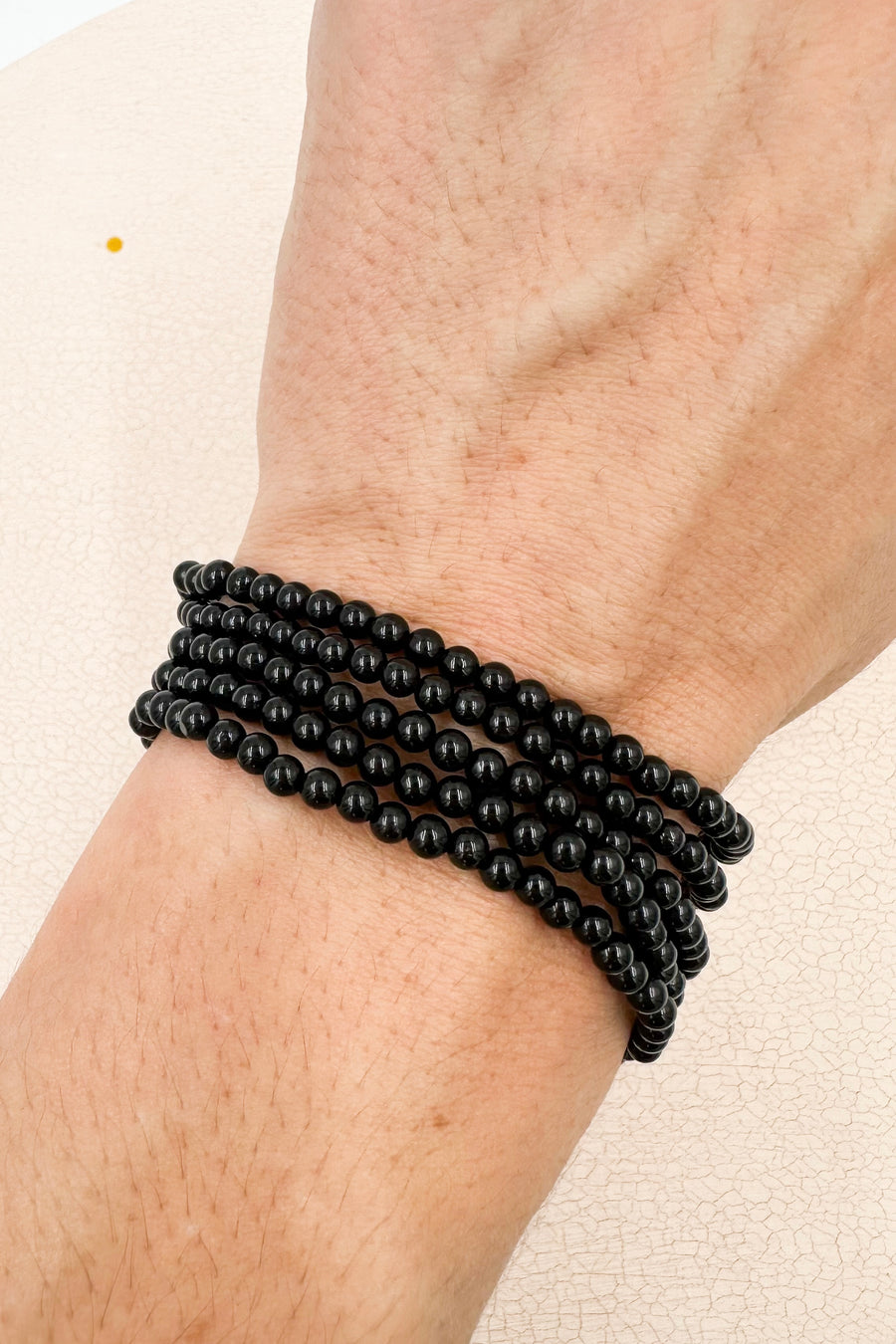 Pulsera Turmalina negra | 4mm | Limpieza - Protección