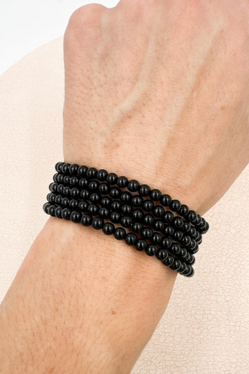 Pulsera Ónix negro | 4mm | Calma - Positividad