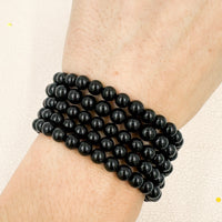 Pulsera Turmalina negra | 6mm | Limpieza - Protección