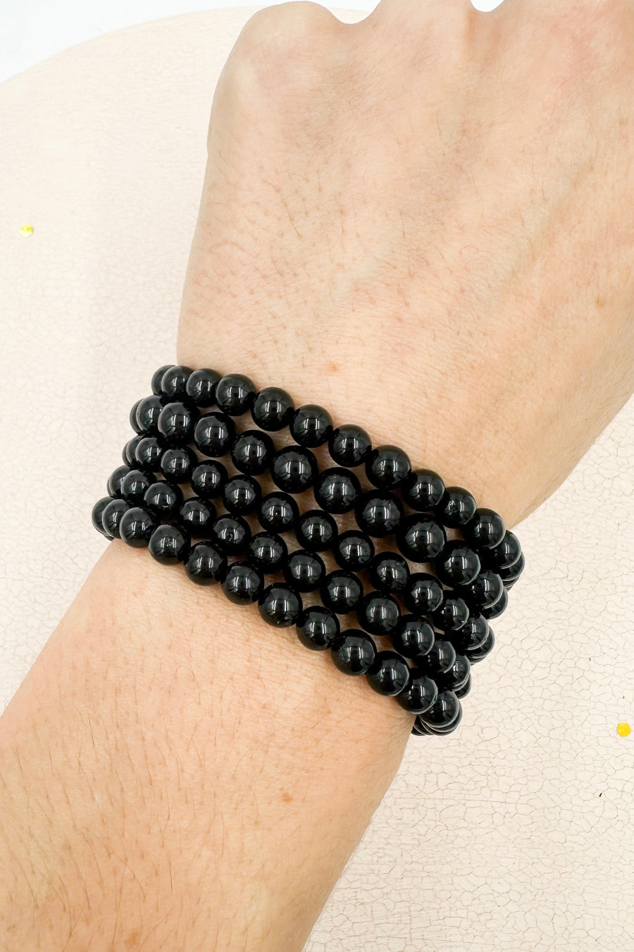 Pulsera Turmalina negra | 6mm | Limpieza - Protección