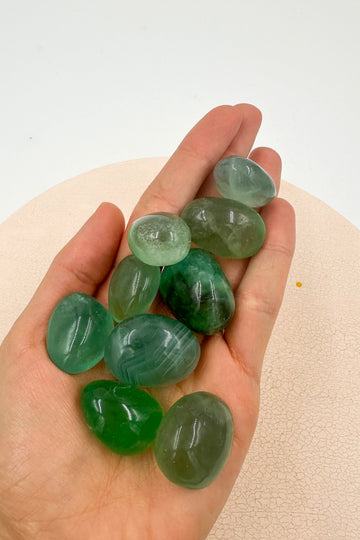 Fluorita Verde Rodado | Cambios - Espiritualidad