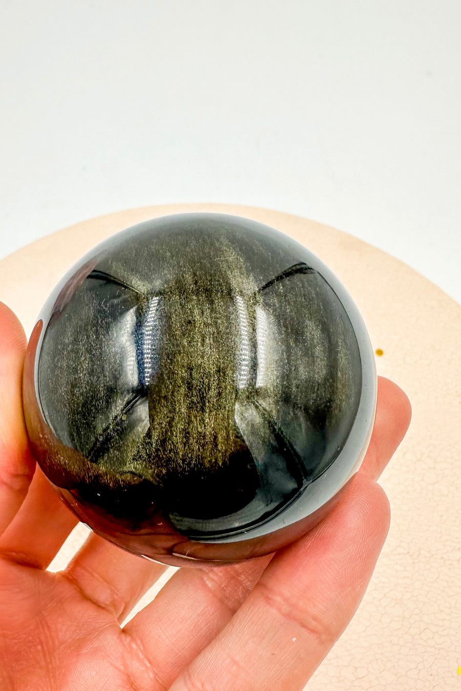 Esfera Obsidiana dorada | Autorrealización y Protección