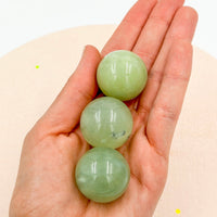 Green Jade Spheres | Harmony - Luck