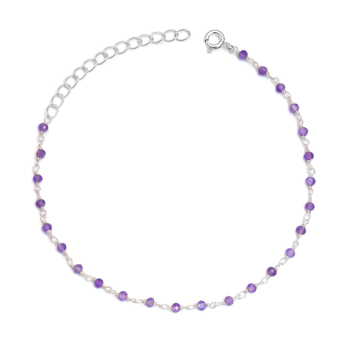 Pulsera Amatista | Relajación - Equilibrio | Plata