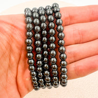 Pulsera Hematite | 6mm | Fuerza de voluntad