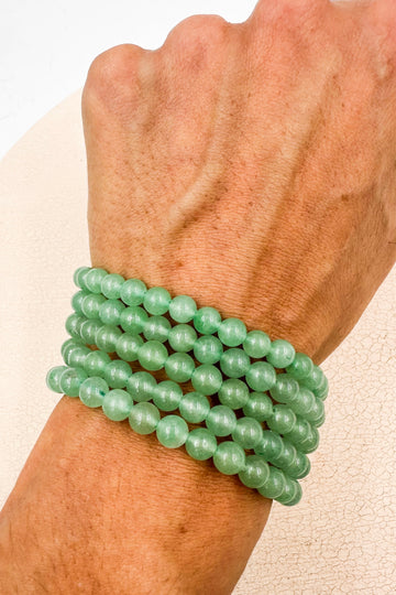 Pulsera Cuarzo verde | 6mm | Abundancia - Bienestar