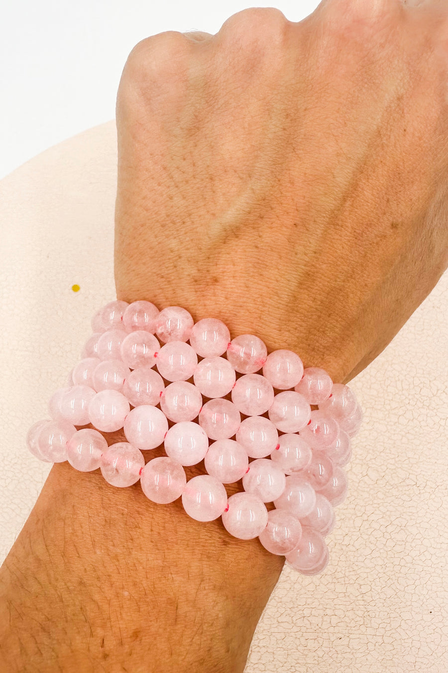 Pulsera Cuarzo rosa 8mm | Amor - Sensibilidad