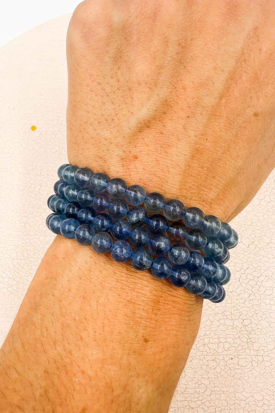 Pulsera Fluorita Azul "AA" Dark | 6mm | Cambios - Espiritualidad