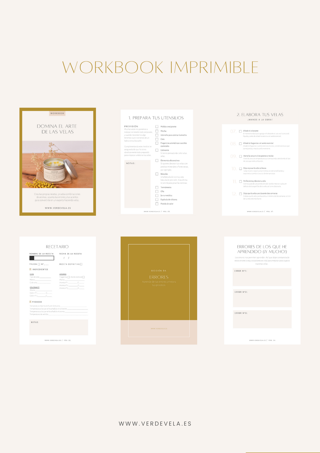 Workbook: Master the art of candlelight 