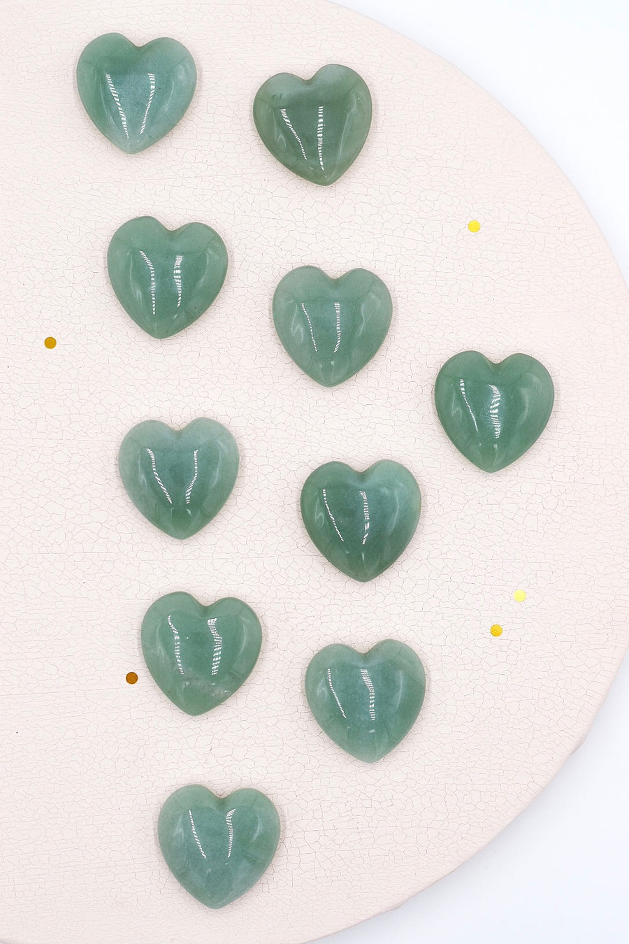 Green Quartz Hearts | Abundance - Calm