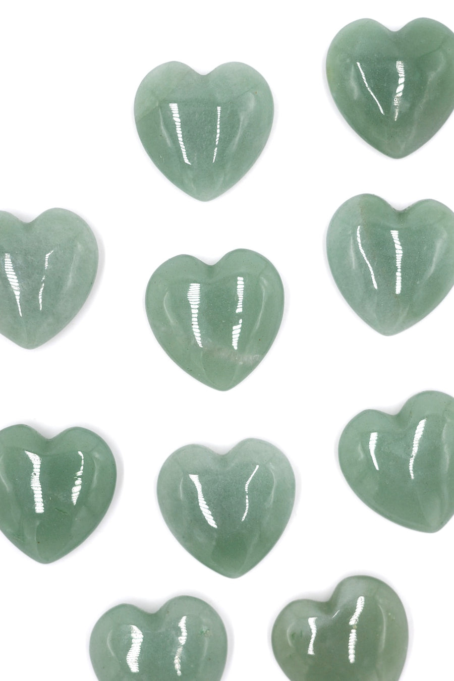 Green Quartz Hearts | Abundance - Calm