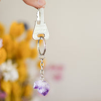 Amethyst Tip Keychain | Calm - Balance