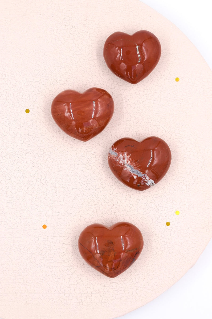 Red Jasper Hearts | Vitality - Security