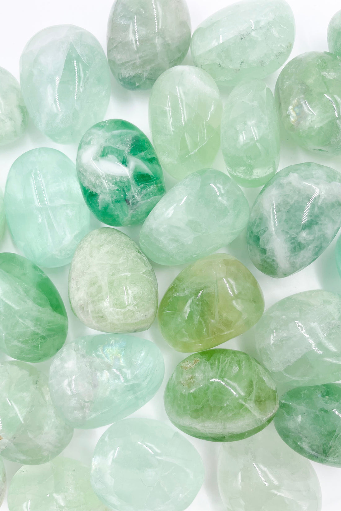 Fluorita Verde Rodado | Cambios - Espiritualidad