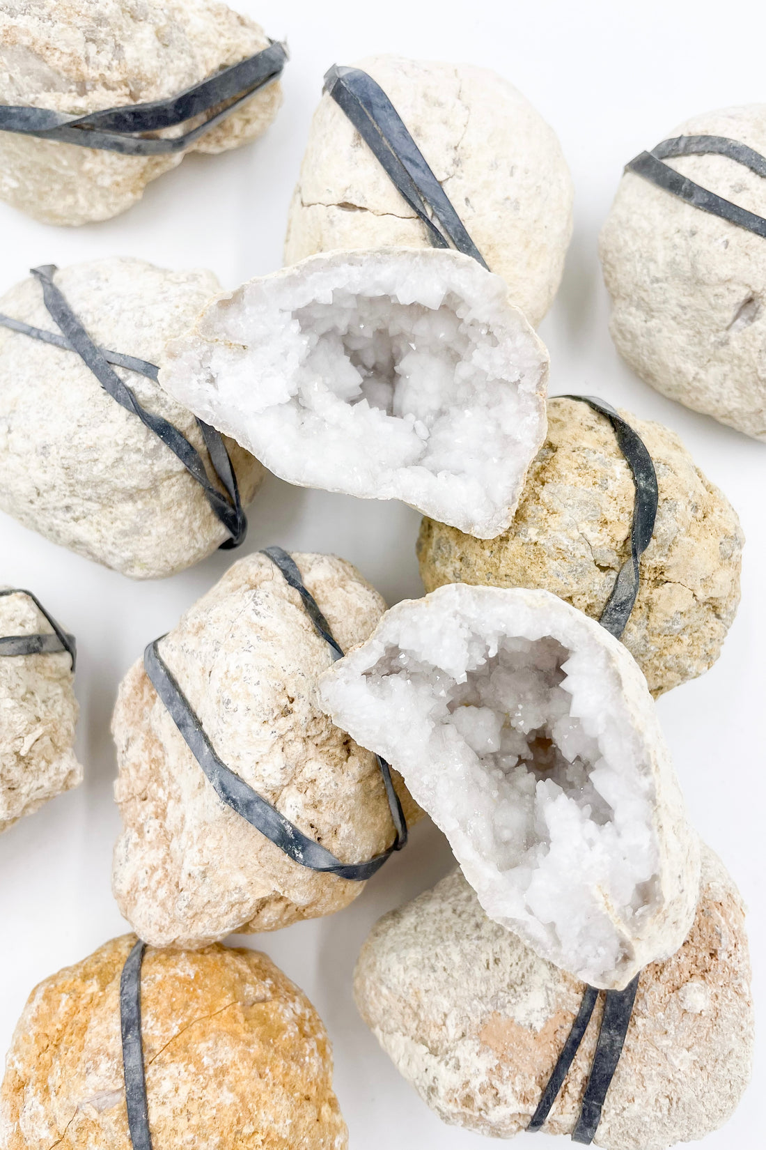 White Quartz Mini Geodes | good luck and protection