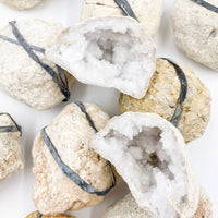 White Quartz Mini Geodes | good luck and protection