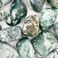 Moss Agate Tumble | Optimism - Balance 