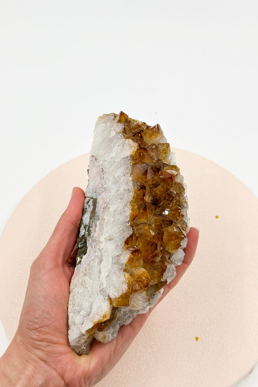 Heated Citrine Drusen 02 (Heated Amethyst) | Abundance - Optimism