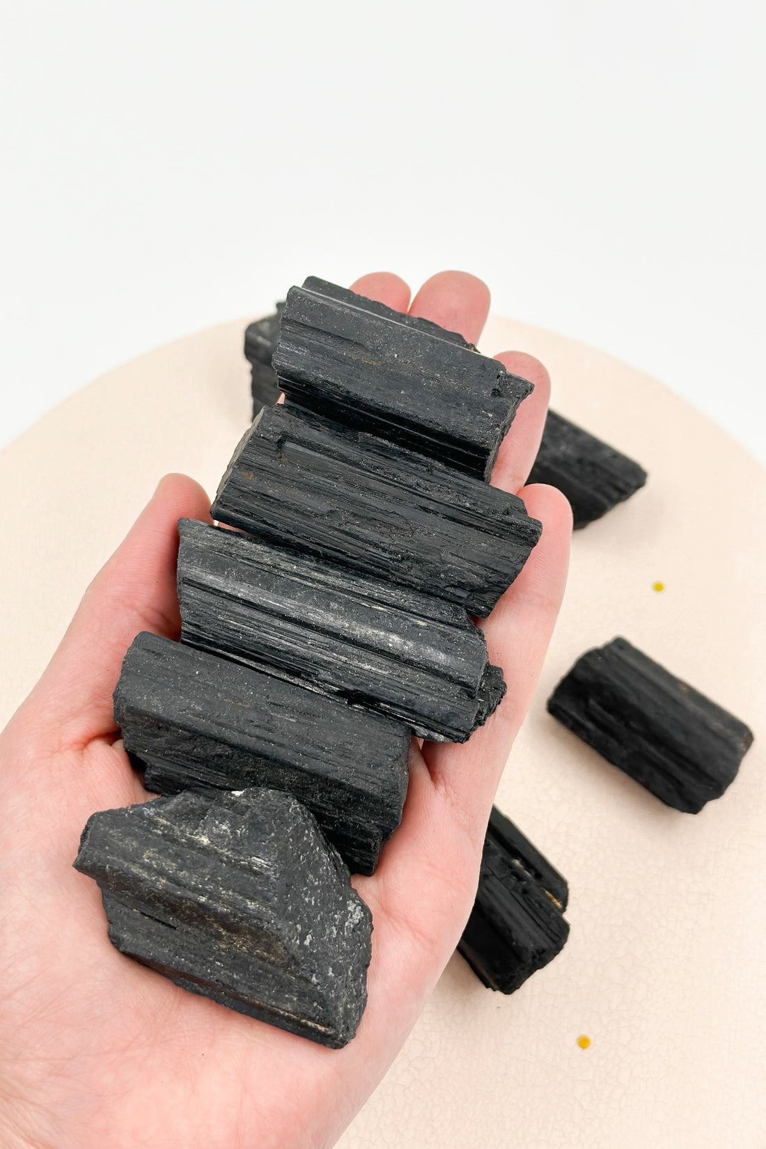 Black Tourmaline Raw | Cleaning - Protection