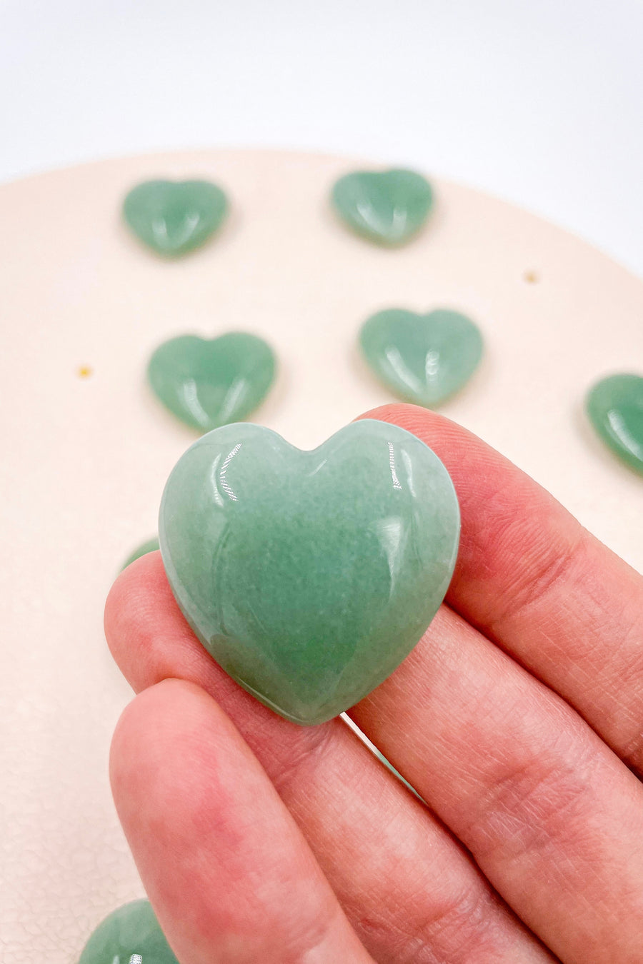 Green Quartz Hearts | Abundance - Calm