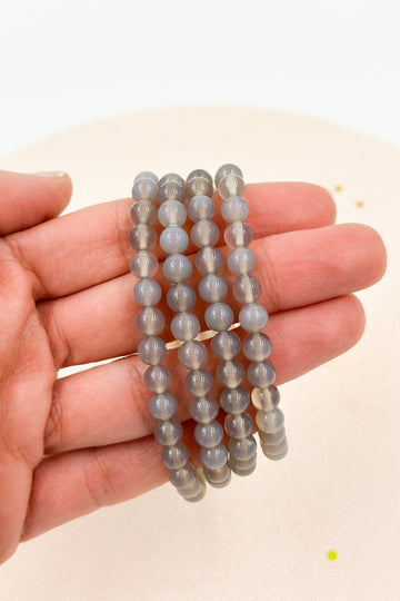 Grey agate bracelet | Harmony - Trust