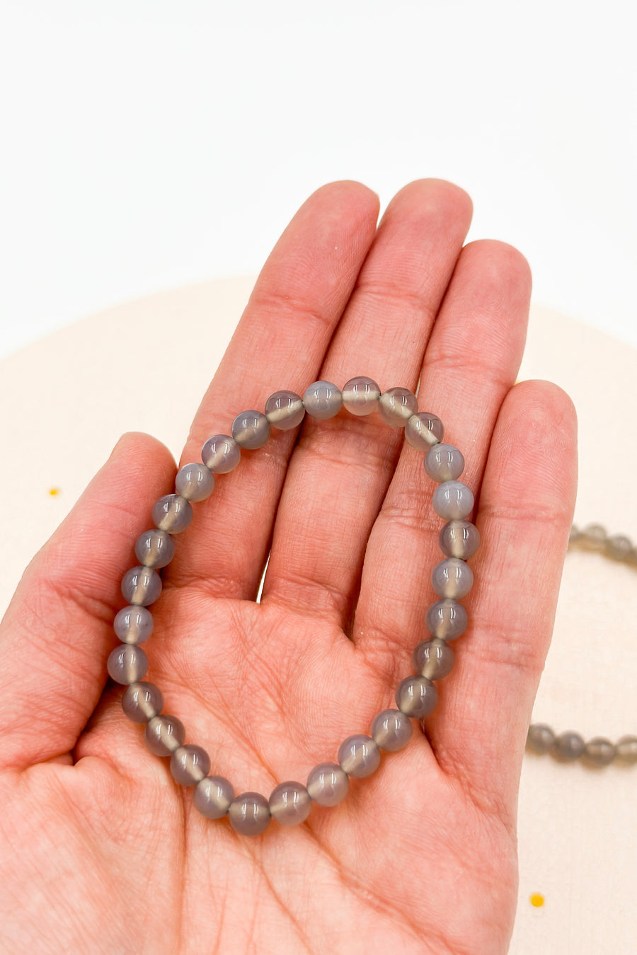 Pulsera Ágata gris | Armonía - Confianza