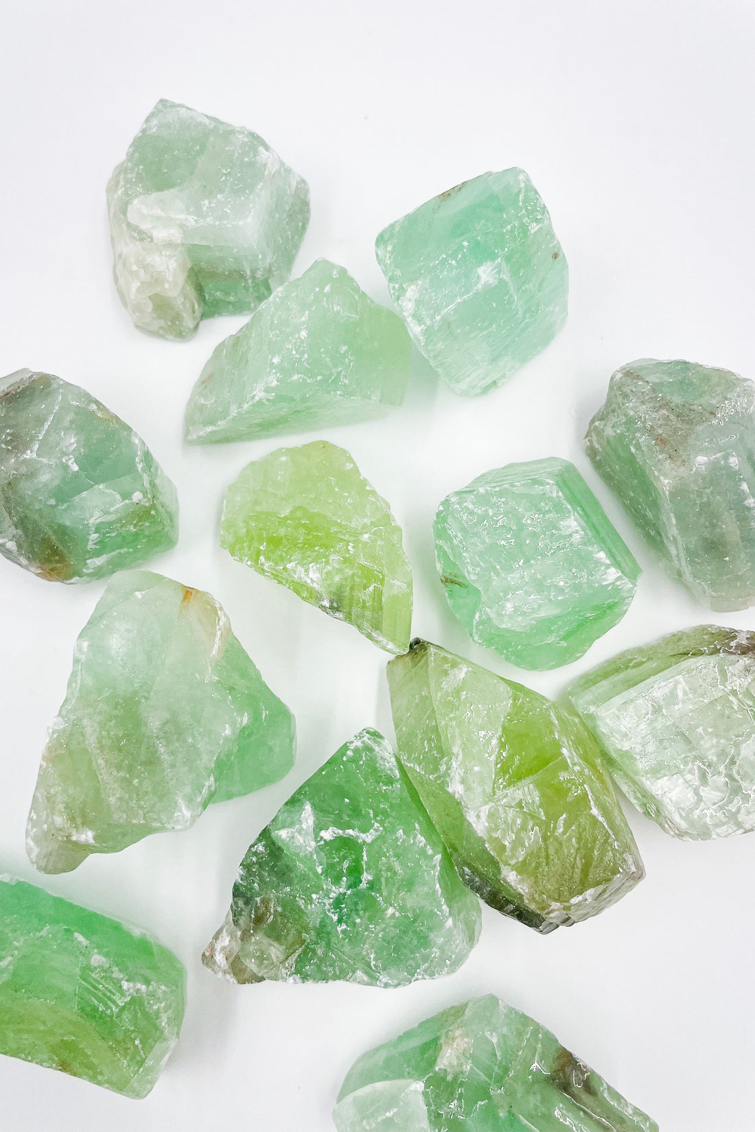 Green Calcite Raw | Energetic cleaning - Intuition 