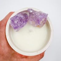 CALM &amp; DE-STRESS CANDLE | Amethyst