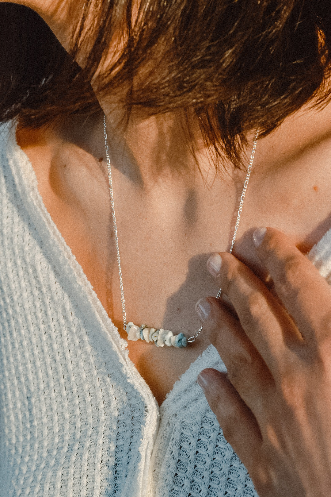 Larimar and Moonstone Pendant